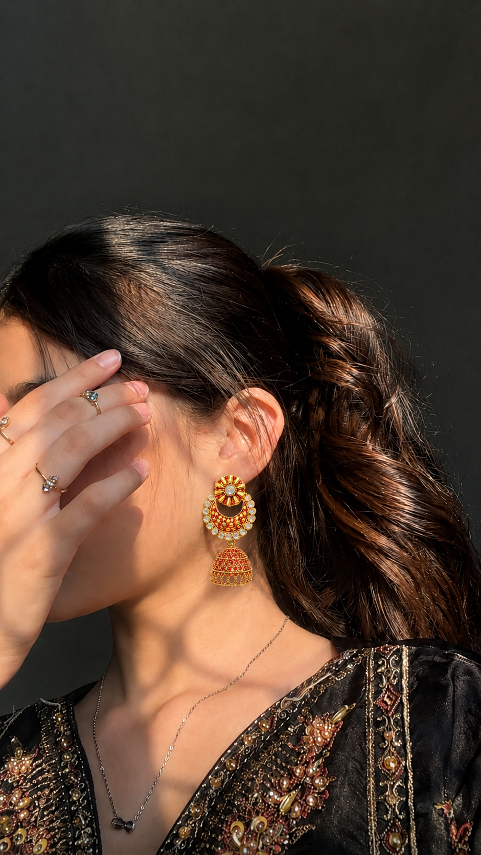Trendy Gold Plated Jhumka Earrings for Women | Gen Z Ethnic Party Wear Earrings